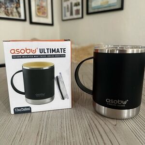 Asobu Ultimate Black Insulated Coffee Mug